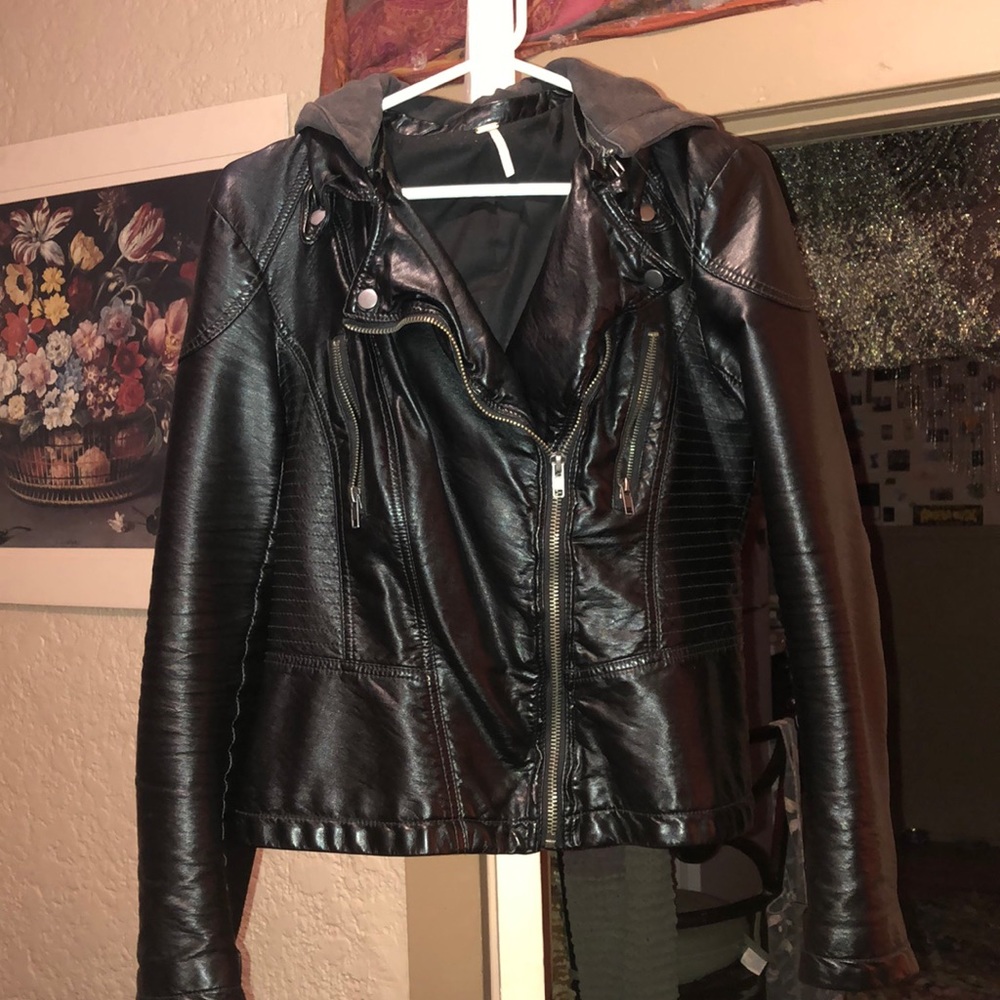 Free People Leather Jacket!